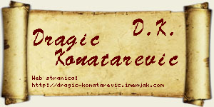 Dragić Konatarević vizit kartica